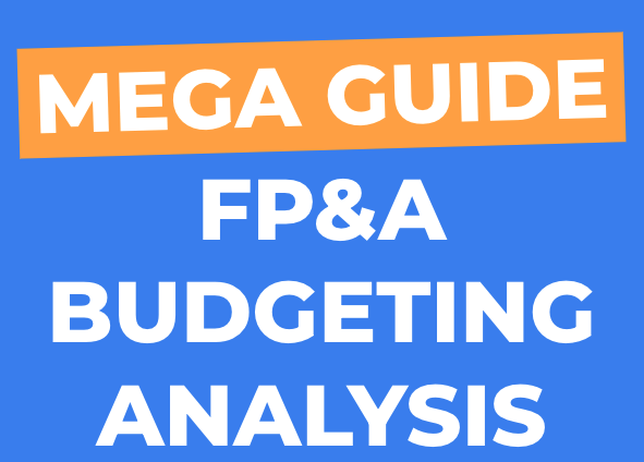 An illustration of the introduction to the mega FP&A guide for budgeting analysis.