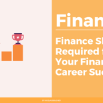 Introduction to the top finance skills on an orange and white background with an illustration.