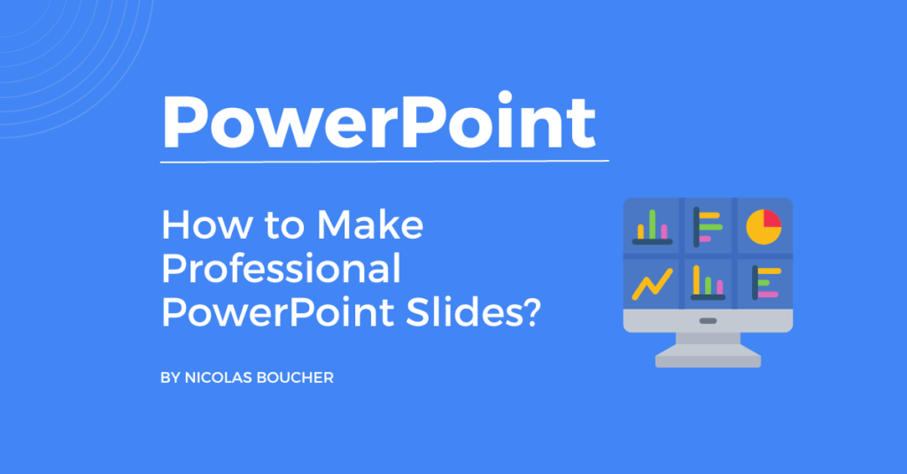 Introduction to professional PowerPoint slides on a blue background with an illustration.