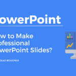 Introduction to professional PowerPoint slides on a blue background with an illustration.