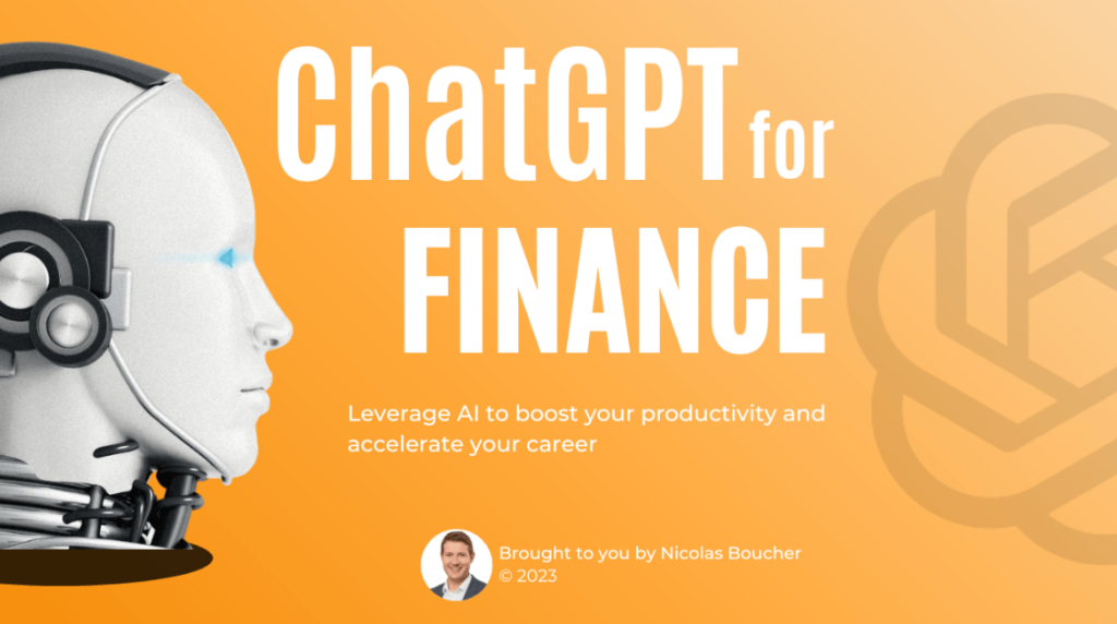 Introduction to ChatGPT for consulting on an orange background with an illustration.