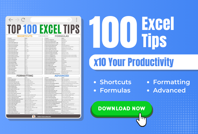 Top 100 Excel Tips
