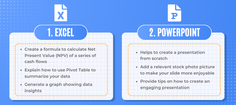 Excel and PowerPoint