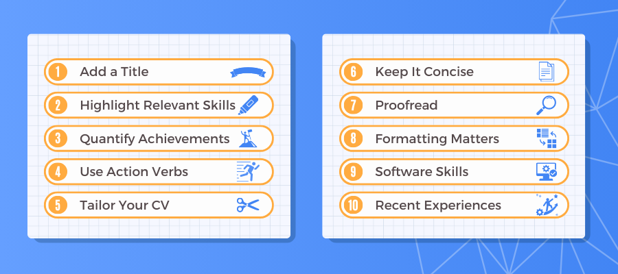 Top 10 CV Tips