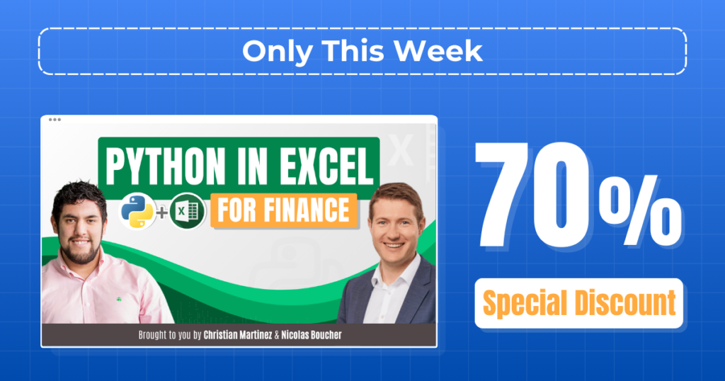 Python in Excel promo product