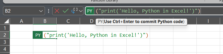 Python in Excel