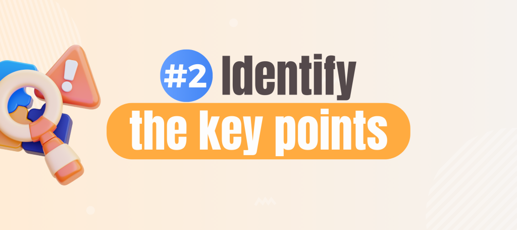 Identify the key points