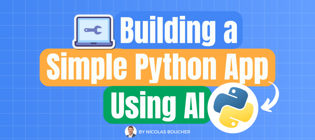 Building a simple Python App using AI (Website)